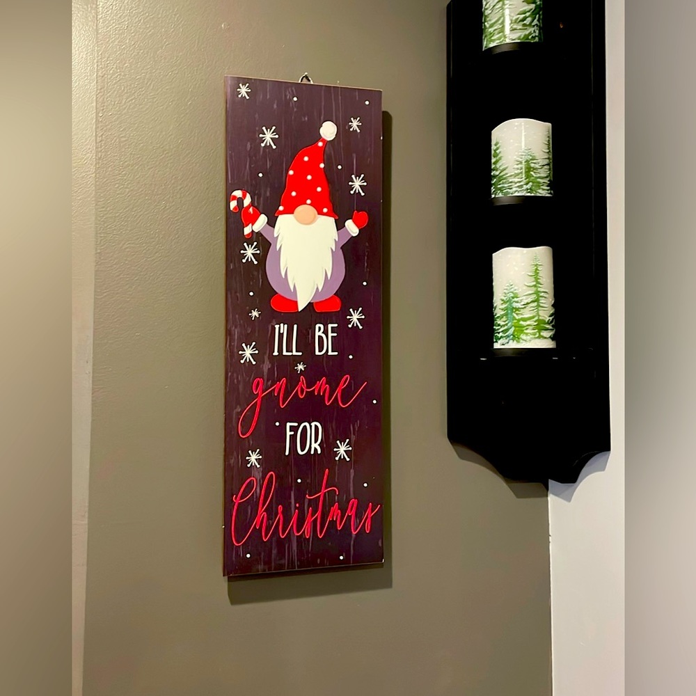 Christmas Gnome Wooden Wall Decor